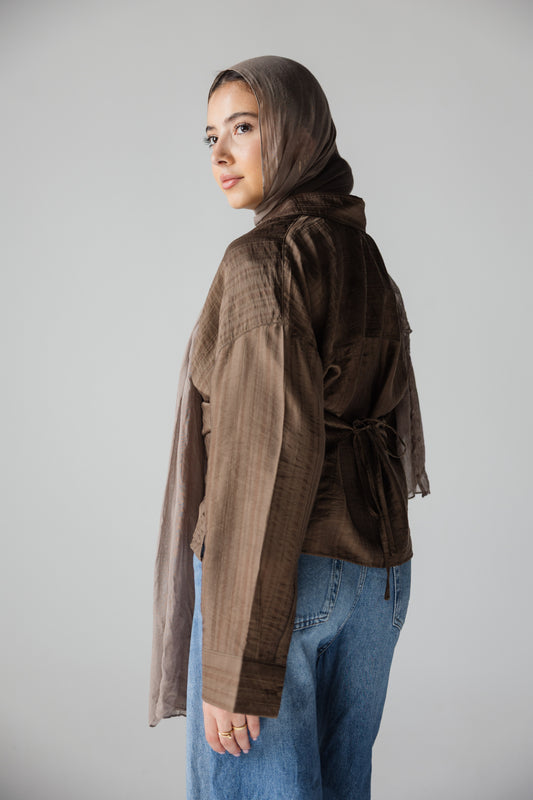 Mocha blouse