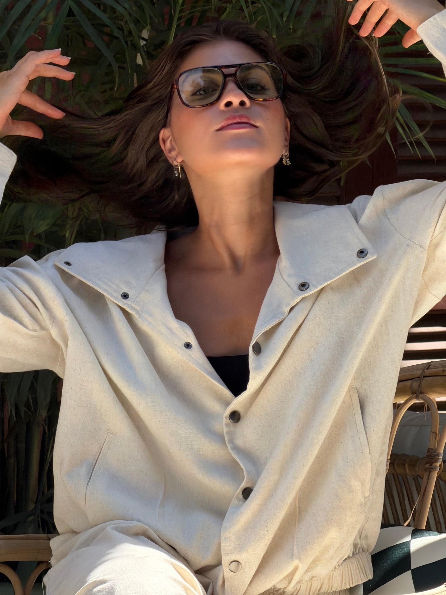 Beige linen jacket