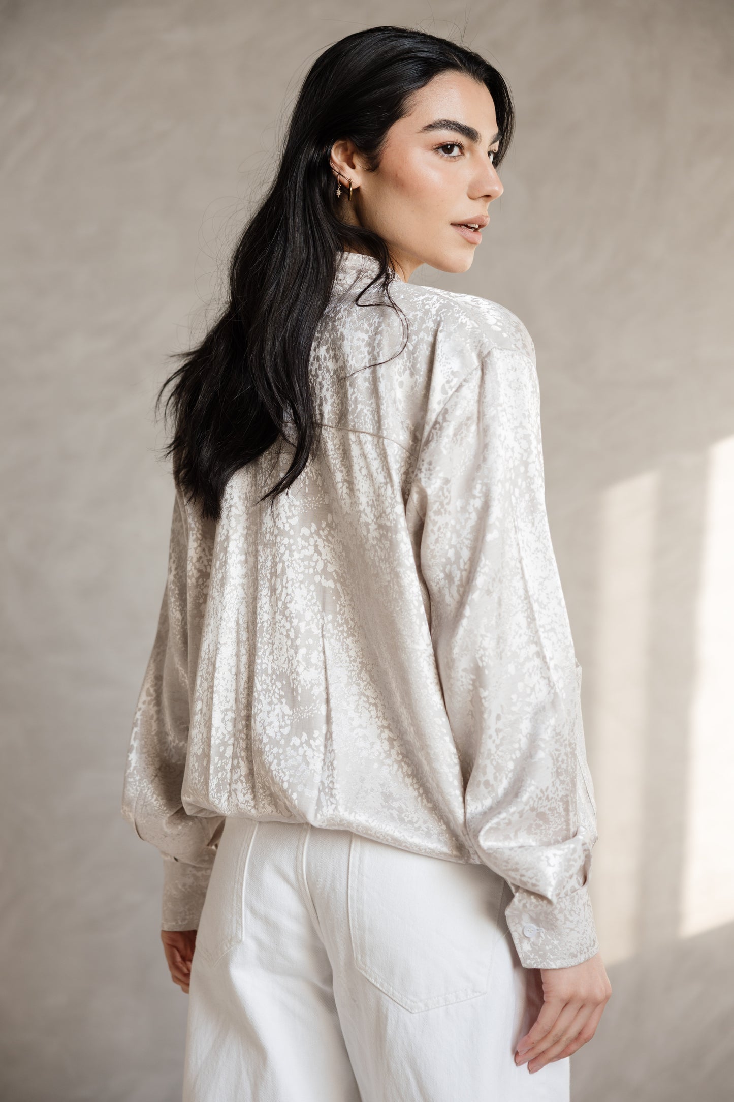Satin glow Blouse from MYLIA