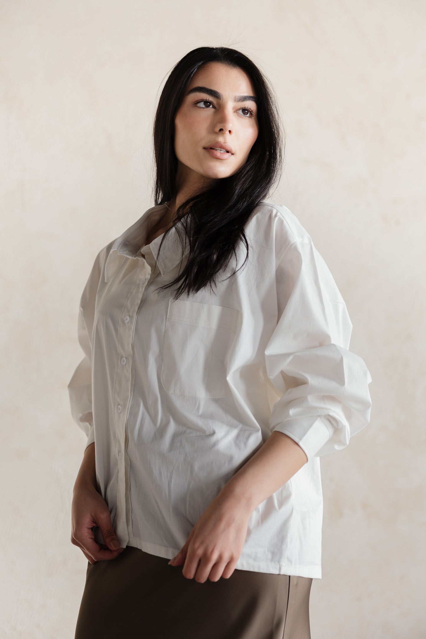 The Cropped Poplin Shirt