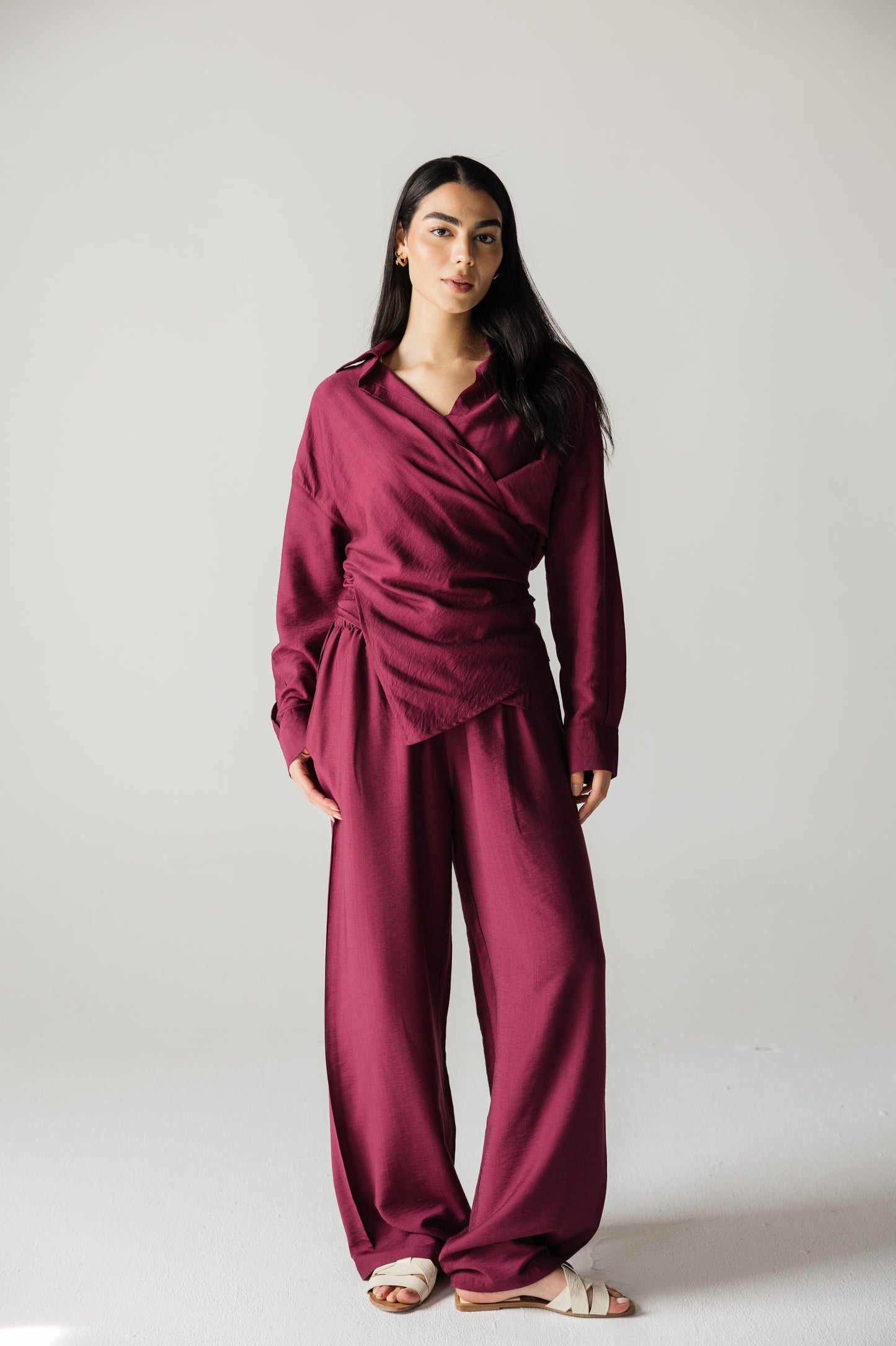 The Everyday Burgundy pants