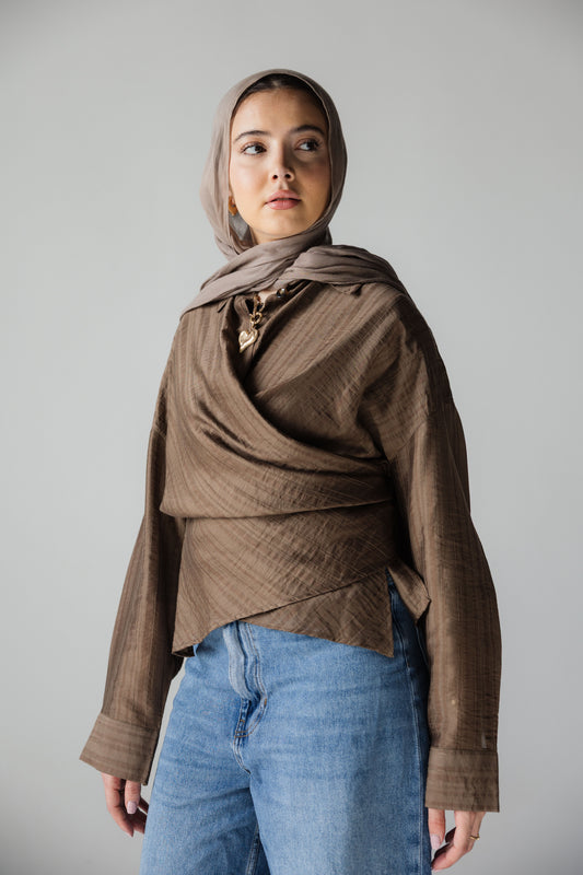 Mocha blouse