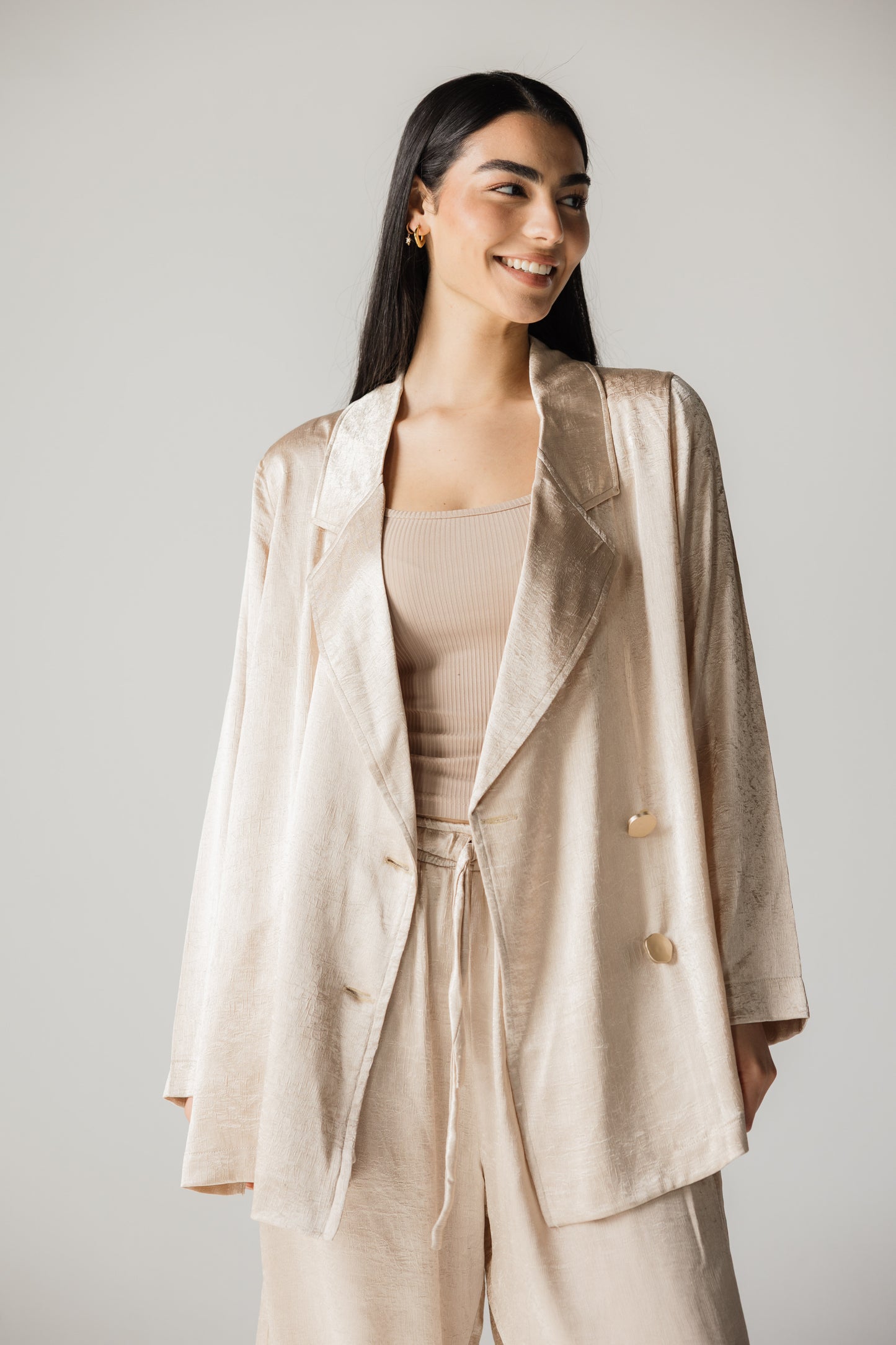 Mylia Signature gold blazer