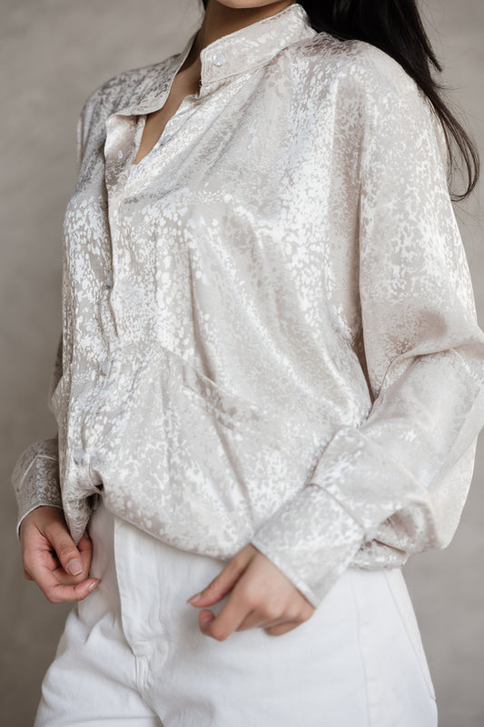 Satin glow Blouse from MYLIA