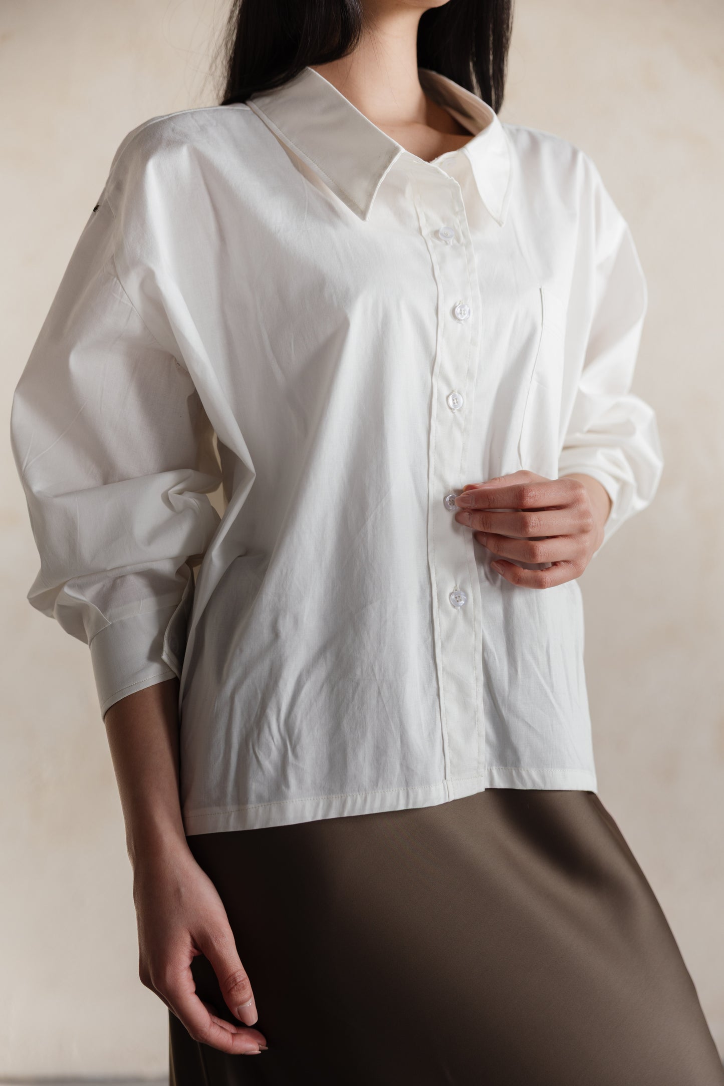 The Cropped Poplin Shirt