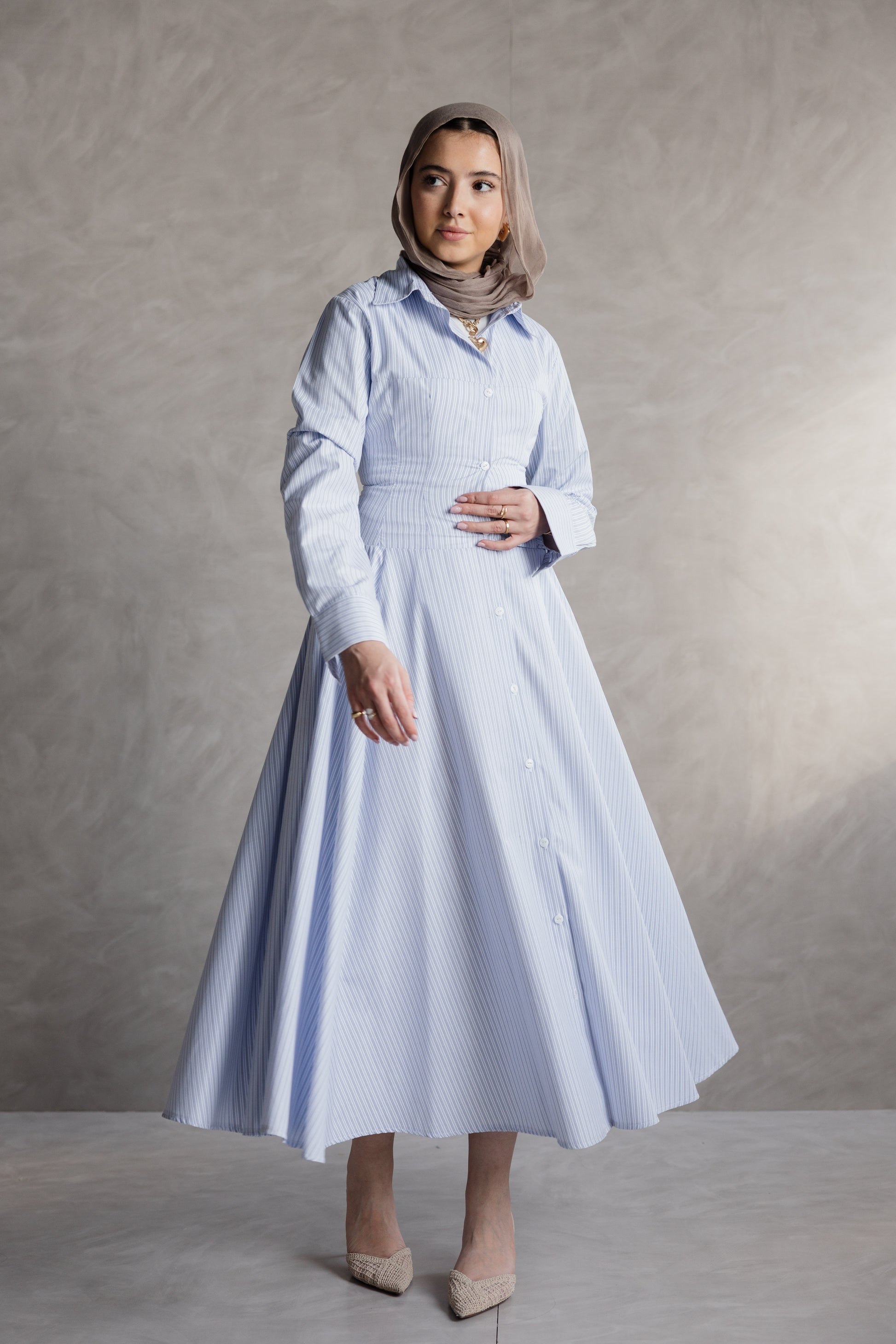 Soft Striped Dress from MYLIA