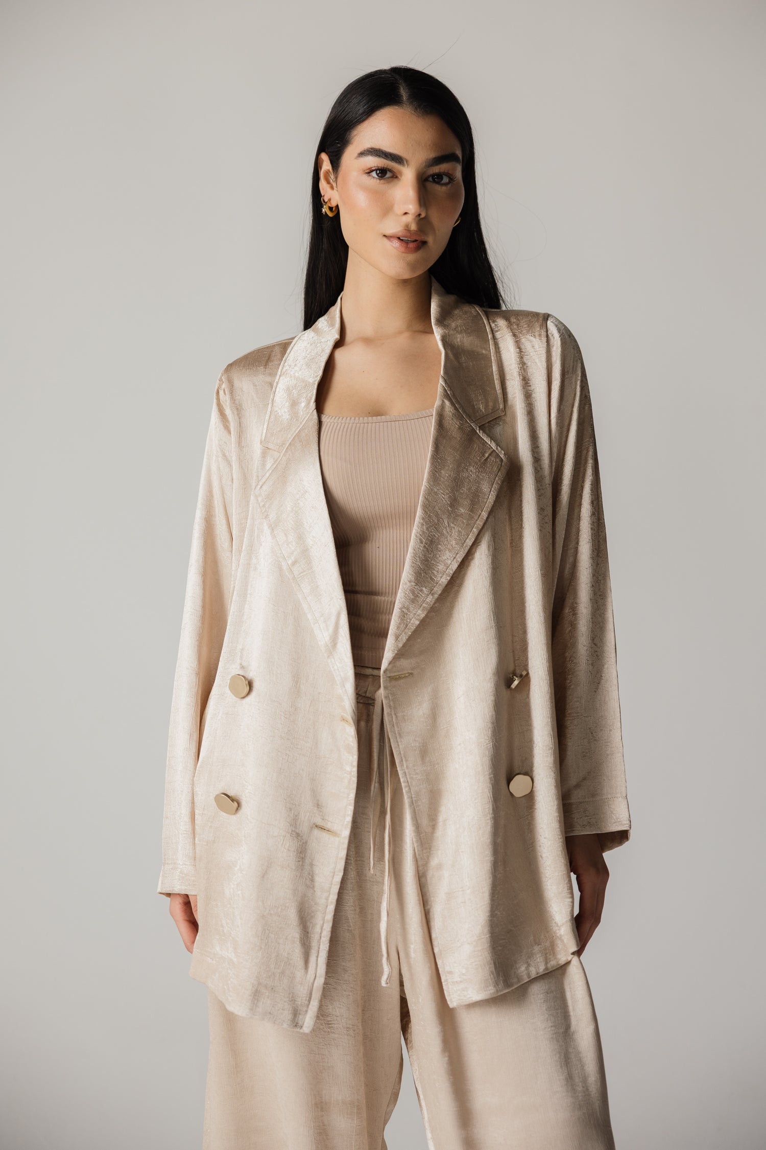 Mylia Signature gold blazer