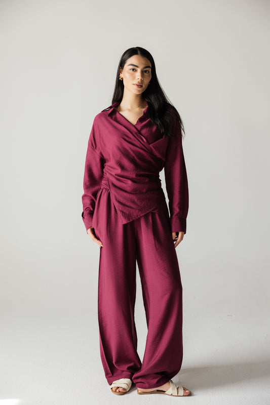 The Everyday Burgundy pants