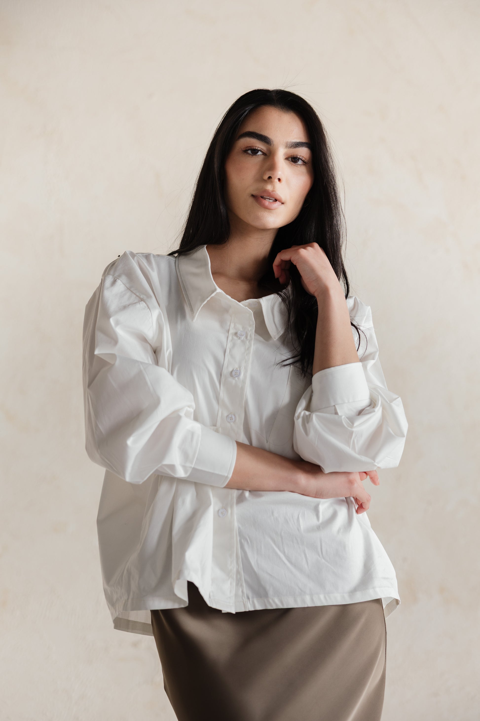 The Cropped Poplin Shirt